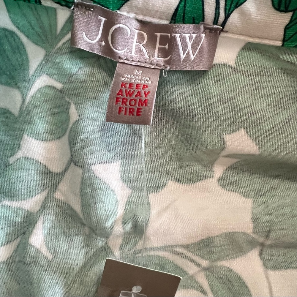 J. Crew Eco dreamiest long-sleeve pajama set in greenhouse floral print Medium - Picture 13 of 15